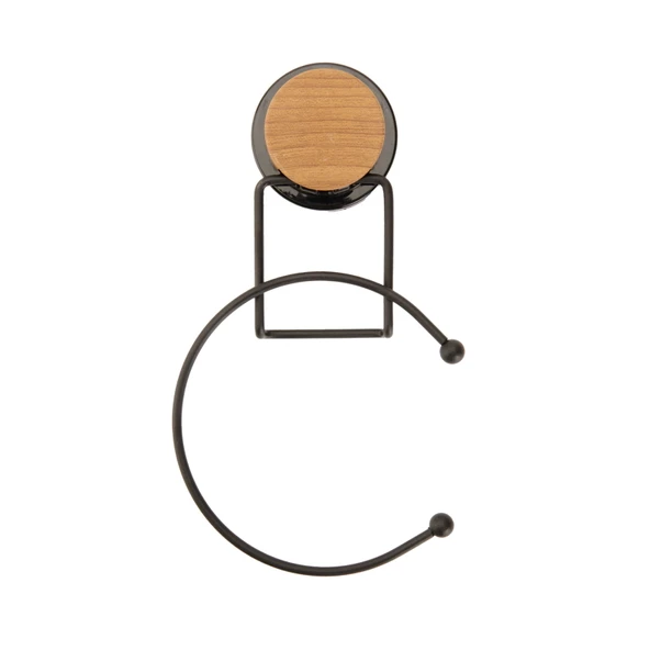 Yuvarlak Havluluk - Siyah - 25,5 cm - 2