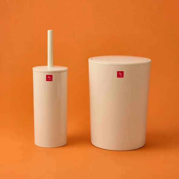 Flores 2'li Banyo Seti - Bej