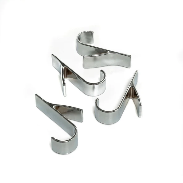 4'lü Pratik Banyo Askısı - Gri - 3