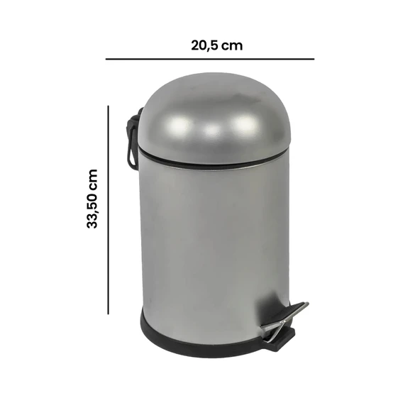 Bath Bon Çöp Kovası - Gri - 5 lt - 2