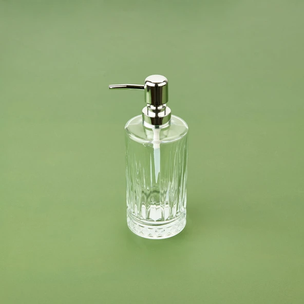 Cam Sıvı Sabunluk - Şeffaf - 20x9 cm - 3