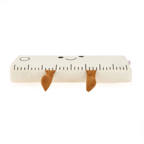Soft Cetvel Figürlü Yastık - Beyaz - 42x14 cm - 2