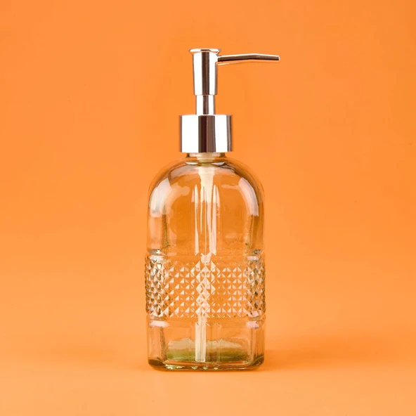 Star MNB03670 Cam Sıvı Sabunluk - Asorti - 20 cm