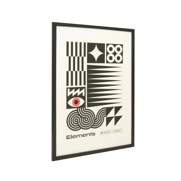 Deco Elements Tablo - Siyah / Beyaz - 50x70 cm - 3