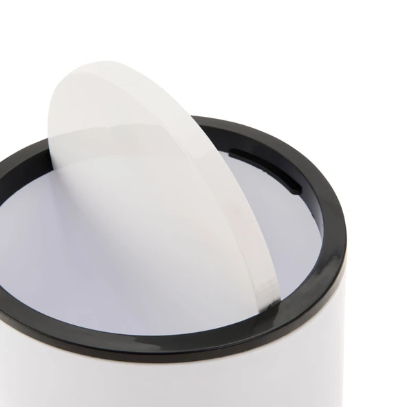 2'li Çöp Kovası Seti - Beyaz - 5 lt + 2 lt - 3