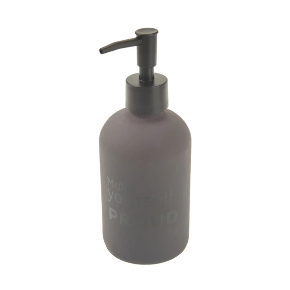 Sıvı Sabunluk ve Diş Fırçalık Seti - Gri - 3