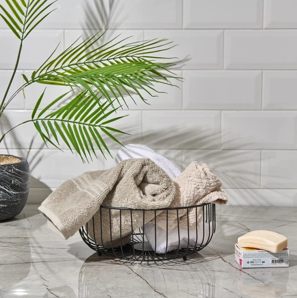 Metal Banyo Organizeri - Siyah - 28 cm ürün görseli 1