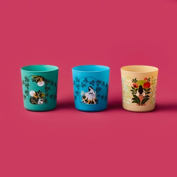 Secret Garden 3'lü Mum Seti - Renkli - 100 gr