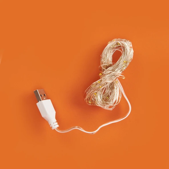 100 Peri Led Işık Zinciri - Renkli - 10 m - 3