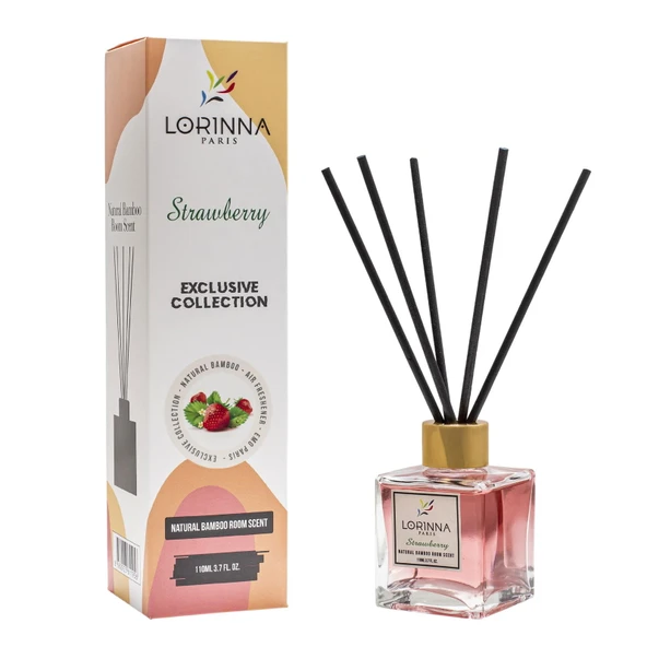 Strawberry Çubuklu Oda Kokusu - Şeffaf - 110 ml - 2