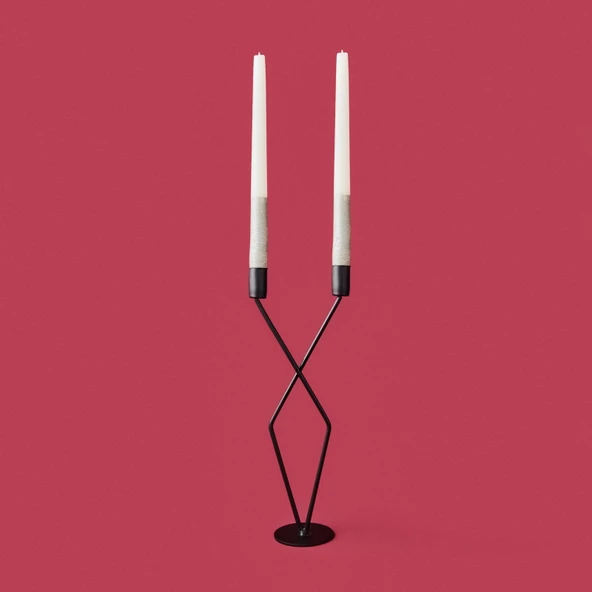 Deco Alessa Şamdan - Gold - 32 cm - 2