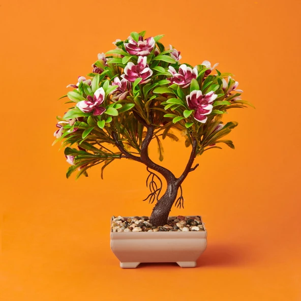 Dekor Çiçekli Yapay Ağaç - Asorti - 20x25 cm ürün görseli