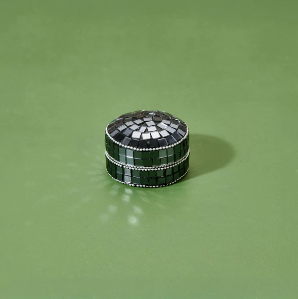 Aynalı Kutu - Asorti - 7,5 cm - 3