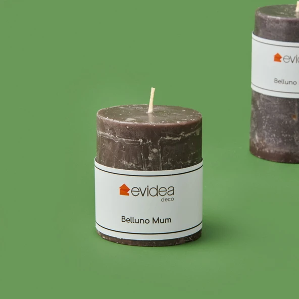 Deco Belluno Mum - Koyu Gri - 8 cm - 2