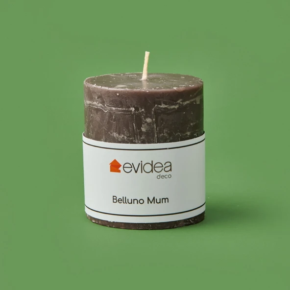 Deco Belluno Mum - Koyu Gri - 8 cm