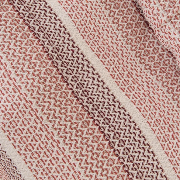 Soft Vita Çift Kişilik Pike - Ekru / Kiremit - 200x230 cm - 2