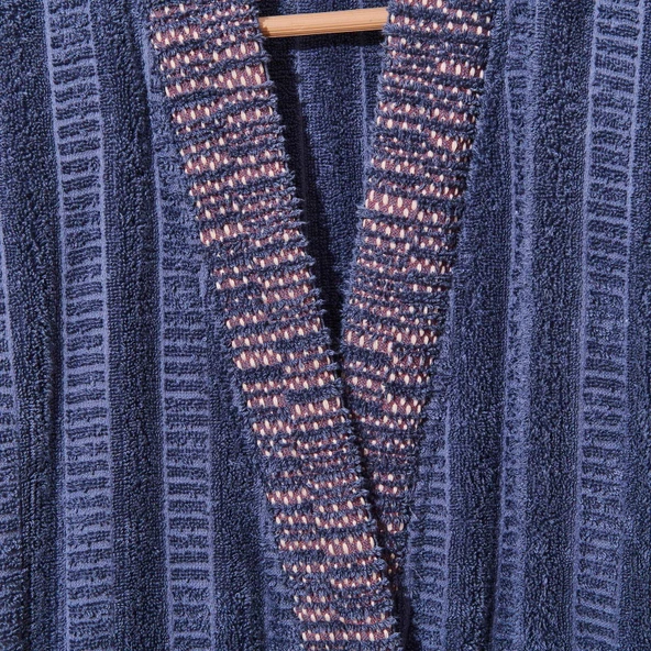 Soft Sun Madness Unisex Bornoz - Mavi - S/M - 2