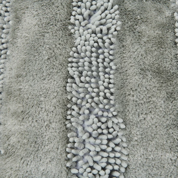 Soft Line 2'li Banyo Paspası - Gri - 60x90 cm + 45x60 cm - 2