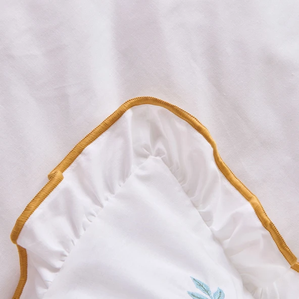 Soft Anthos Çift Kişilik Nevresim Takımı - Beyaz - 3