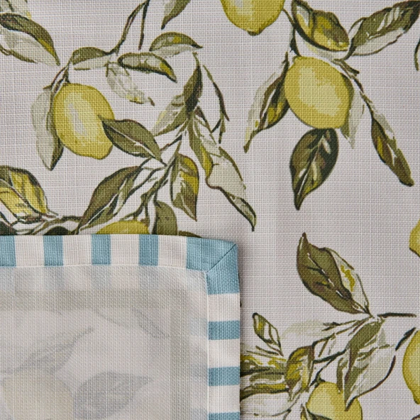 Soft Lime Cello Elvid Masa Örtüsü - Renkli - 140x220 cm - 2