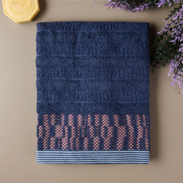 Soft Sun Madness Juana Saç Havlusu - Mavi - 50x90 cm