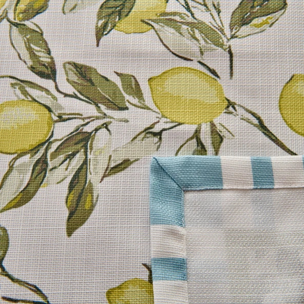 Soft Lime Cello Elvid 2'li Amerikan Servis - Renkli - 35x50 cm - 2