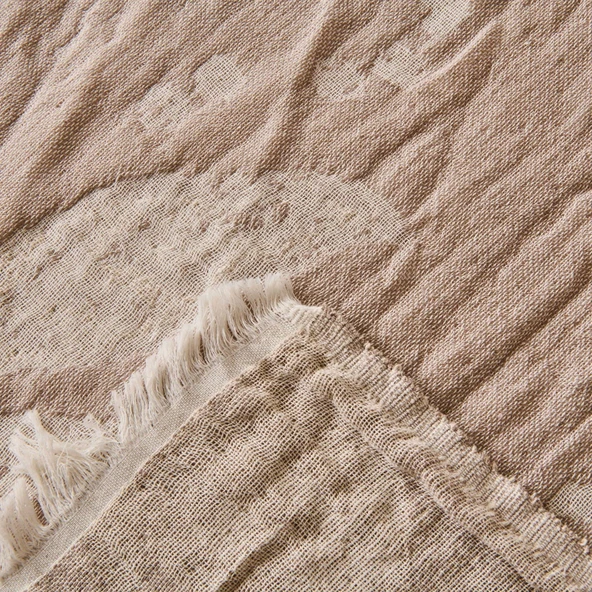 Soft Palmyra Çift Kişilik Müslin Pike - Bej - 230x240 cm - 2