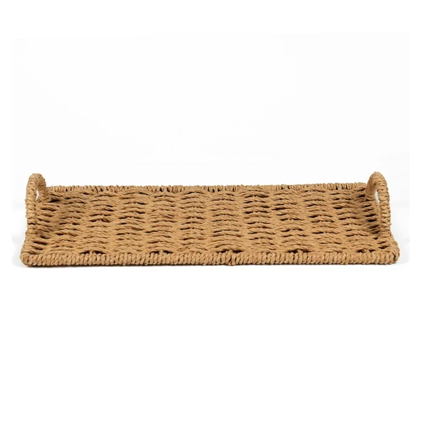 Deco Monarca Dekoratif Tepsi - Bej - 30 cm - 2