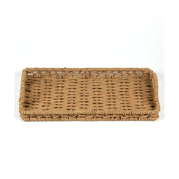 Deco Rustica Dekoratif Tepsi - Bej - 30 cm - 3