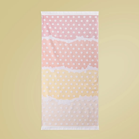 Soft Carla Plaj Havlusu - Renkli - 70x140 cm
