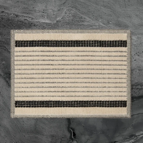 Soft Linya 2'li Banyo Paspası - Ekru - 60x100 cm + 50x60 cm - 3