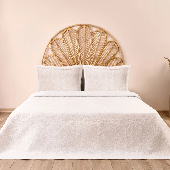 Soft Asos Çift Kişilik Yatak Örtüsü - Beyaz - 260x250 cm ürün görseli