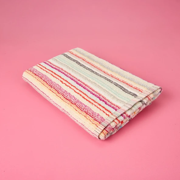 Soft İpliği Boyalı Banyo Havlusu - Asorti - 70x140 cm - 2
