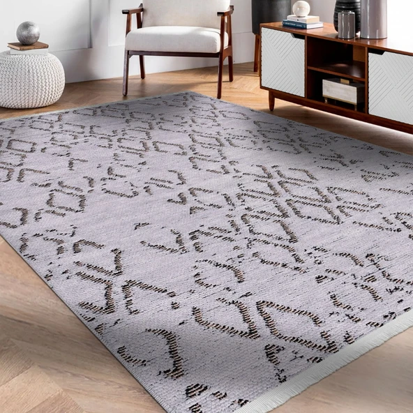 8315 Asil Kahve Modern Kilim - Gri - 80x150 cm - 3