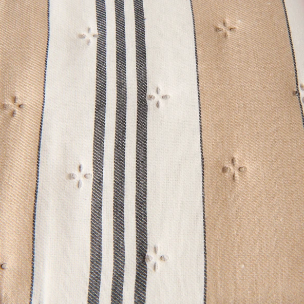 Soft Galler Tek Kişilik Yatak Örtüsü - Bej - 160x230 cm - 3