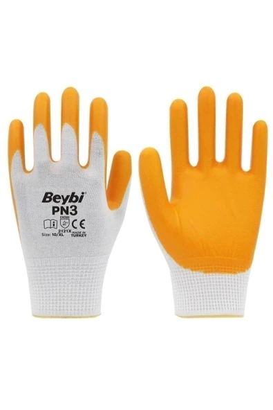 Beybi Işçi Eldiveni Nitril Pn-3 Inşaat Eldiveni