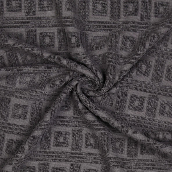 Soft Kybele Yüz Havlusu - Antrasit - 50x90 cm - 3