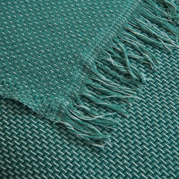 Yün Bedacta Çift Kişilik Yatak Örtüsü - Yeşil - 220x240 cm - 2