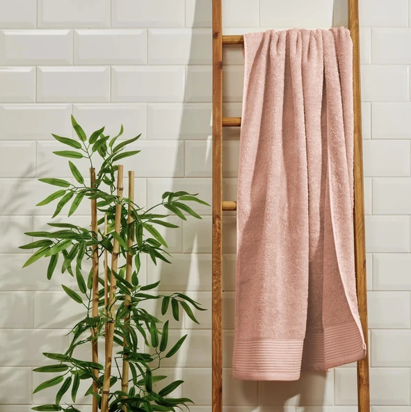 Vionel Banyo Havlusu - Pembe - 70x140 cm