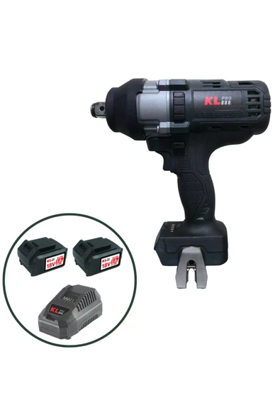 KLSS18BHX-50(3/4") 18V/5Ah. 800nm 3/4" Kömürsüz Şarjlı Darbeli Somun Sıkma/Sökme Makinesi