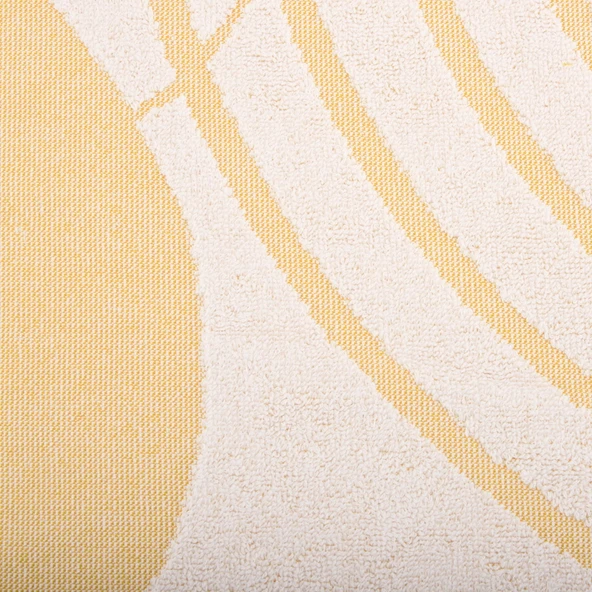 Soft Bohem Banyo Havlusu - Bej / Hardal - 70x140 cm - 3