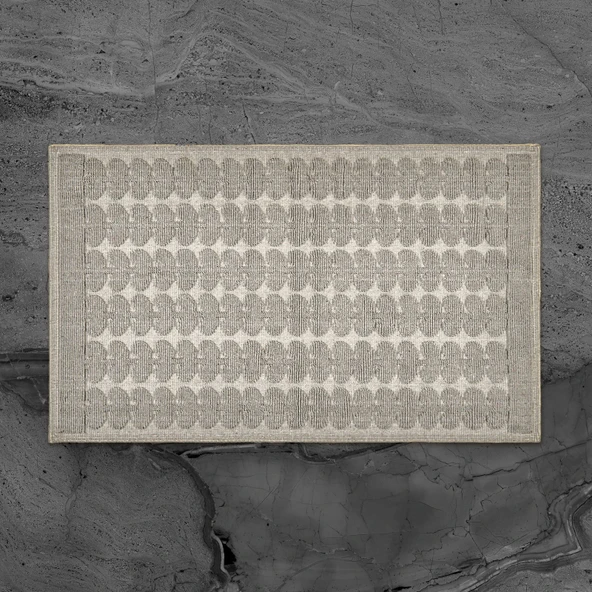 Soft Folium 2'li Banyo Paspası - Gri - 60x100 cm + 50x60 cm - 3