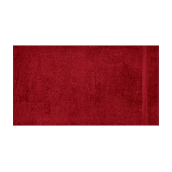 Organik Pamuk Banyo Havlusu - Bordo - 70x130 cm