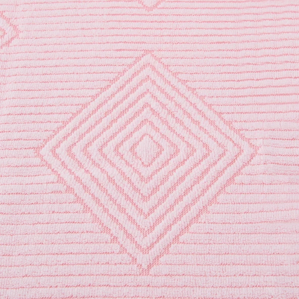 Soft Leaves Yüz Havlusu - Pembe - 50x90 cm - 2
