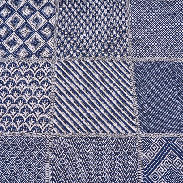 Soft Patchwork Çift Kişilik Yatak Örtüsü - Lacivert - 200x230 cm - 2