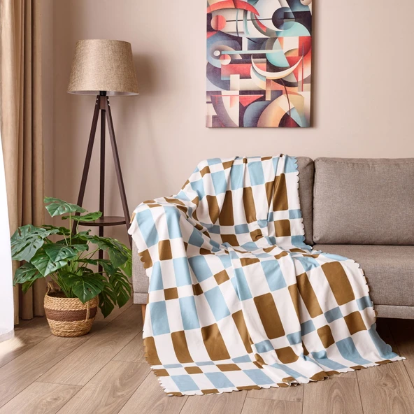 Soft Linda Koltuk Örtüsü - Renkli - 170x200 cm