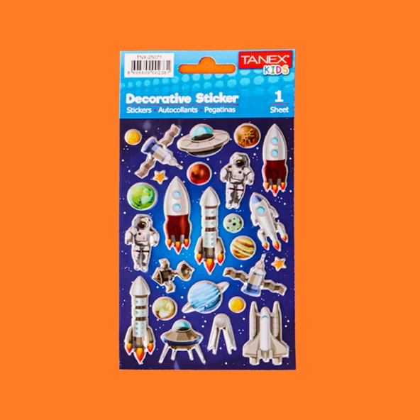 Dekoratif Sticker - Asorti