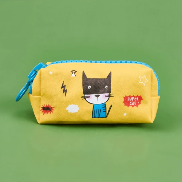 Unick Color Zipper Cats Kalem Kutusu - Asorti - 20x13 cm - 3