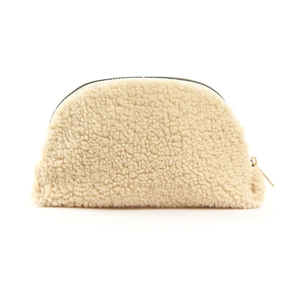 Teddy Kozmetik Çantası - Krem ürün görseli 1