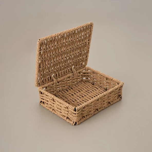 Living Dekoratif Saklama Kutusu - Kahverengi - 5x15x20 cm - 3